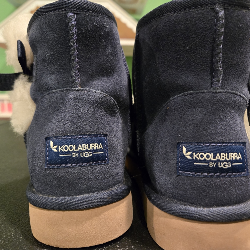 Koolaburra by UGG Navy With White Accent Women's Ankle Boots Size 7